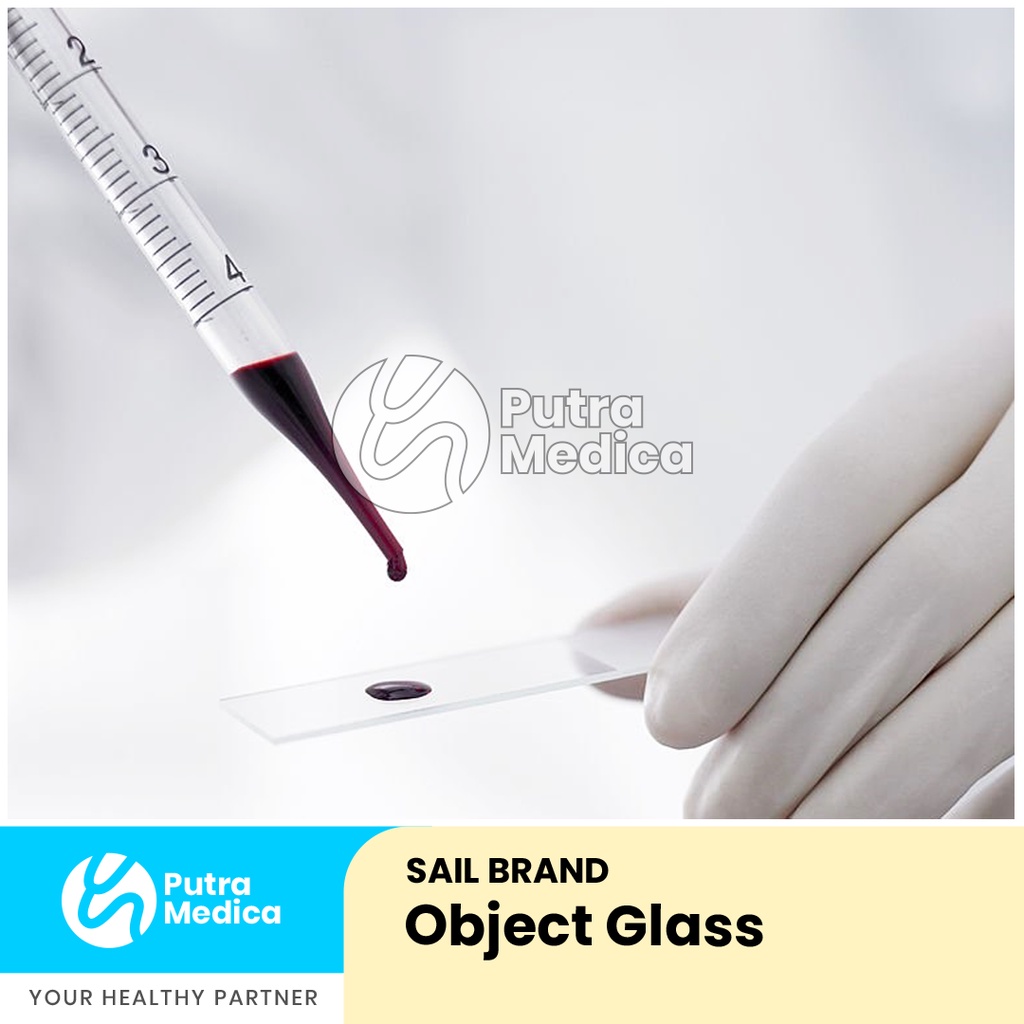 Sail Brand Microscope Slides 7105 - 1 Box / Object Glass / Kaca Preparat Mikroskop