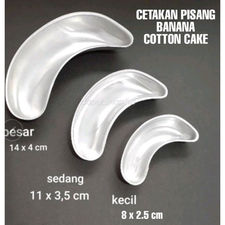 DAPURMAMI BANANA Pisang Cotton Cake Mold  Cotton Banana Mold Cetakan Banana