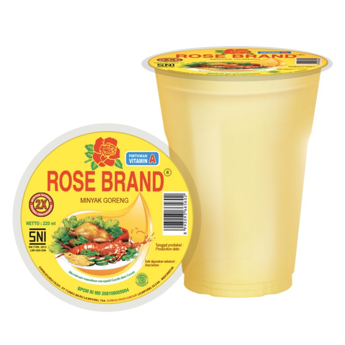 

Rose Brand Minyak Goreng Cup Carton 220 ml x 48 pc