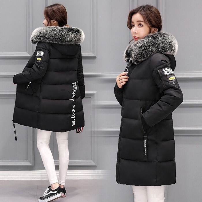 Jaket mantel bulu musim dingin wanita  Winter coat jacket women