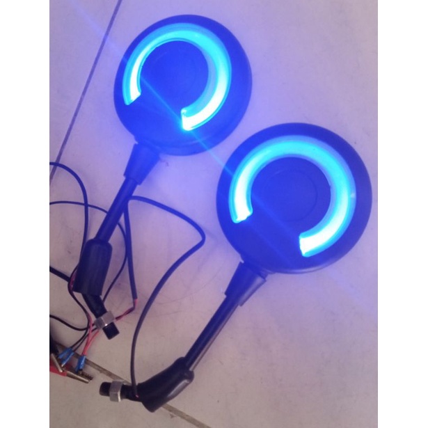 Spion Scoopy LED/Spion Bulat Lampu LED Scoopy/Set kiri/kanan