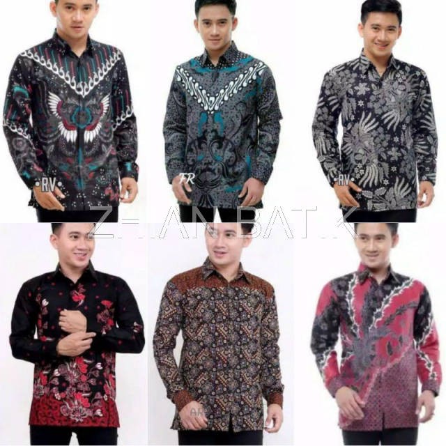 kemeja batik pria / seragam batik pekalongan / hem batik murah