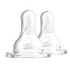 Dr. Brown's Options+ Narrow Neck Silicone Nipple Dot Botol Susu Level 2 (3m+) 2 Pack