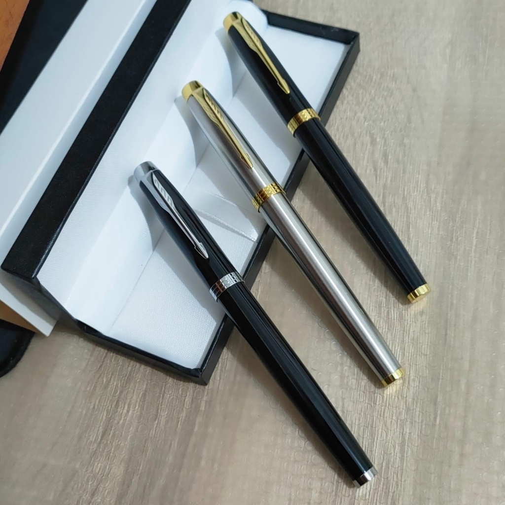 

Pulpen Custom HS-R251 Free Nama| Pulpen Metal Roller Ball Model Parker IM New | pena Cair pulpen metal gel CUSTOM Cetak Laser Grafir NAMA Logo