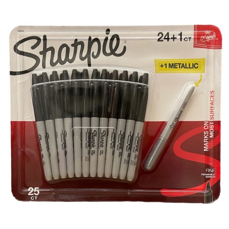 

Sharpie 25pk Permanent Markers Fine Tip | Spidol Permanen