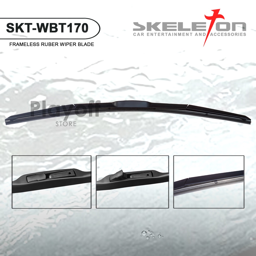 Wiper Mobil Karet Universal 14 &quot; 15 &quot; 16&quot; 17&quot; 18&quot; 19&quot; 21&quot; 22&quot; 24&quot; 26&quot; SKT - WBT170