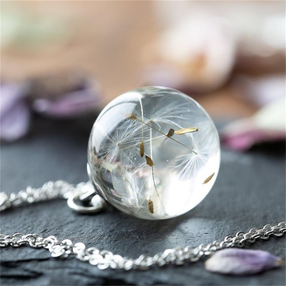 Preva Dandelion Wishing Necklace Wanita Hadiah Baru Untuk Dandelionnya