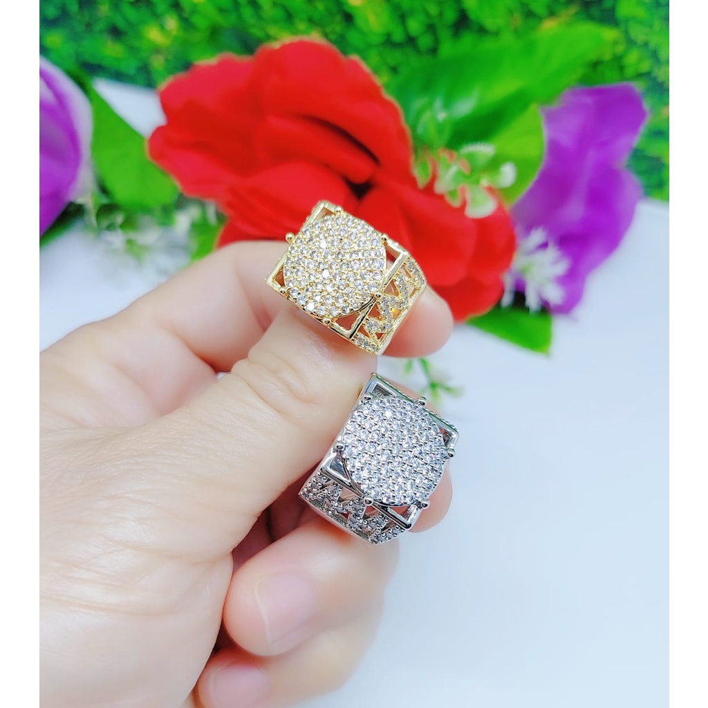 Cincin mata full lapis emas perhiasan fashion 0339
