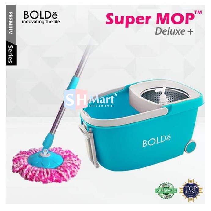 BOLDE ALAT PEL LANTAI SUPER MOP DELUXE+ RODA ORIGINAL (MEDAN)