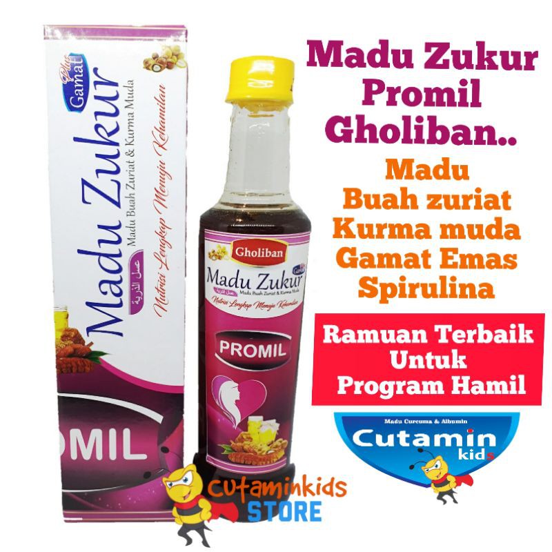 MADU PROMIL ZURIAT GHOLIBAN RAMUAN TERBAIK UNTUK PROGRAM HAMIL..!! ISI 460GR UNTUK PRIA DAN WANITA