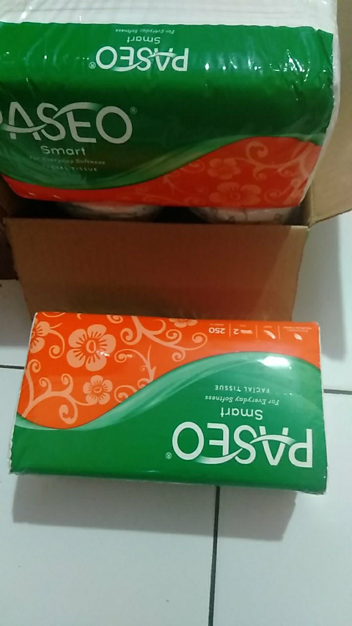 Tissue Paseo Smart Facial 250 Sheet  / Tisu Wajah Murah