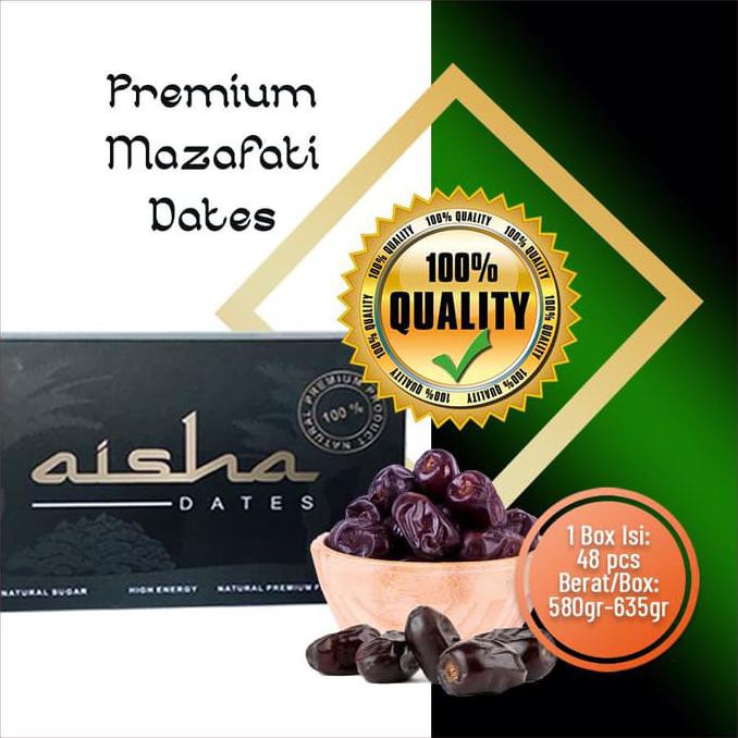 

Ready Stock عظيم Aisha Dates Kurma Ajwa Bebas Gula / Kurma Arafah Bervitamin