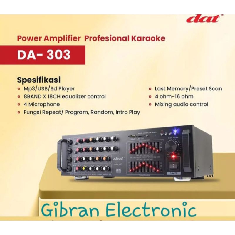 Promo Dat Ampli DA 303