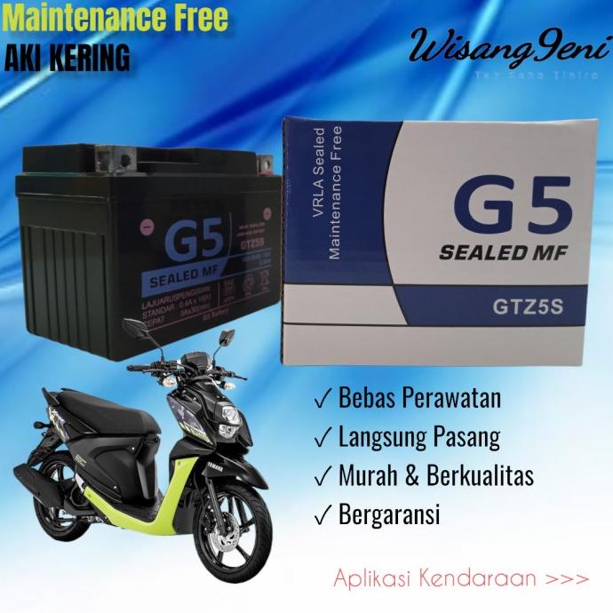 Aki motor honda Beat Karbu FI ESp vario 110 Supra X 125 Aki Kering
