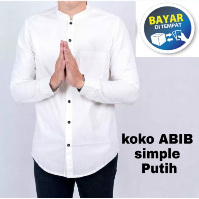 topfashion KEMEJA KOKO PRIA LENGAN PANJANG ABIB 5 WARNA