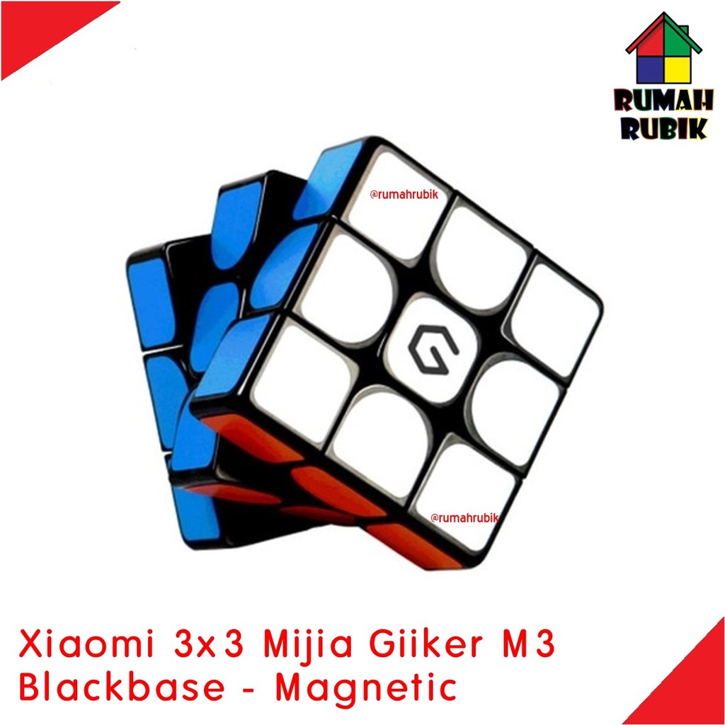 Rubik 3x3 Xiaomi Mijia Giiker M3 Magnetik BLACKBASE