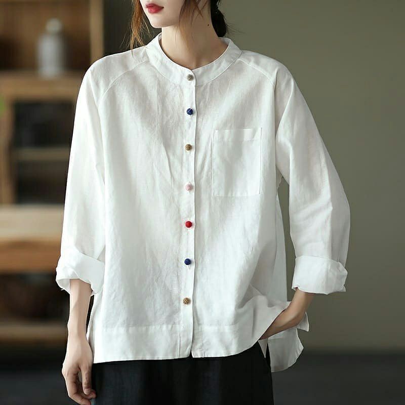 Katrina Blouse / blouse linen / blouse oversize / blouse wanita