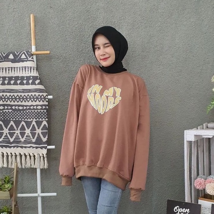 Nara Grosir - In My Mood XXL Sweater l Fashion Pria dan Wanita