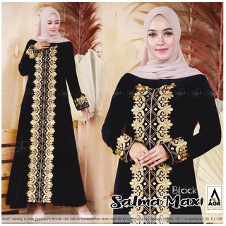  Baju  Muslim Abaya  Bordir Gamis Maxi Dress Arab Saudi 