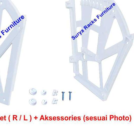 Bracket Rak Sepatu Lipat, Rak Sepatu Kipas, Rak Sepatu Putar, Bracket Fitting Lipat