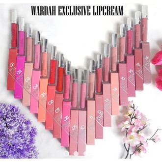 WARDAH EXCLUSIVE MATTE LIP CREAM-Wardah Lip Cream Matte / Lip Matte Wardah, Ready Stock