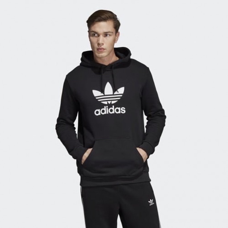 Adidas Men Trefoil Hoodie Black Originals