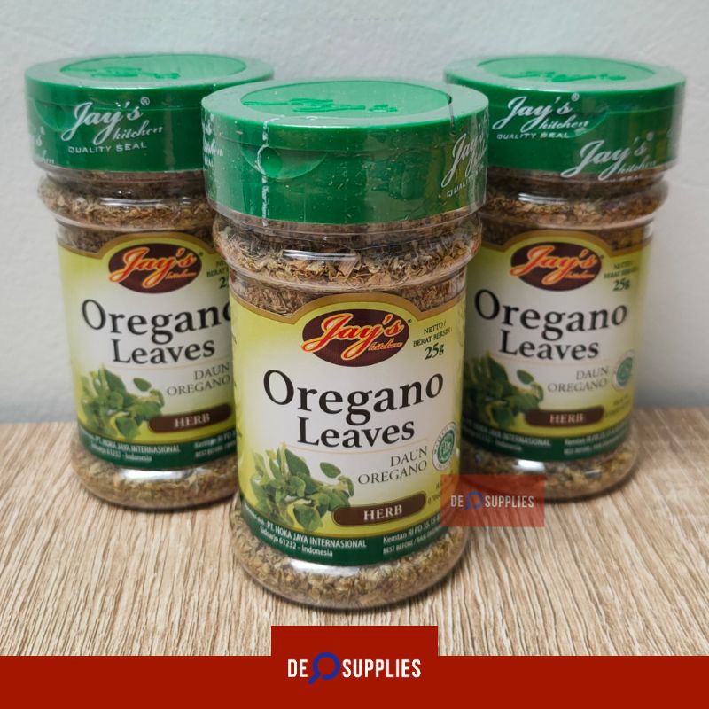 

Jay's Oregano Leaves 25gr - Jays Daun Oregano Kering Bubuk Powder Jay Bumbu Dapur Pasta Makanan Italy