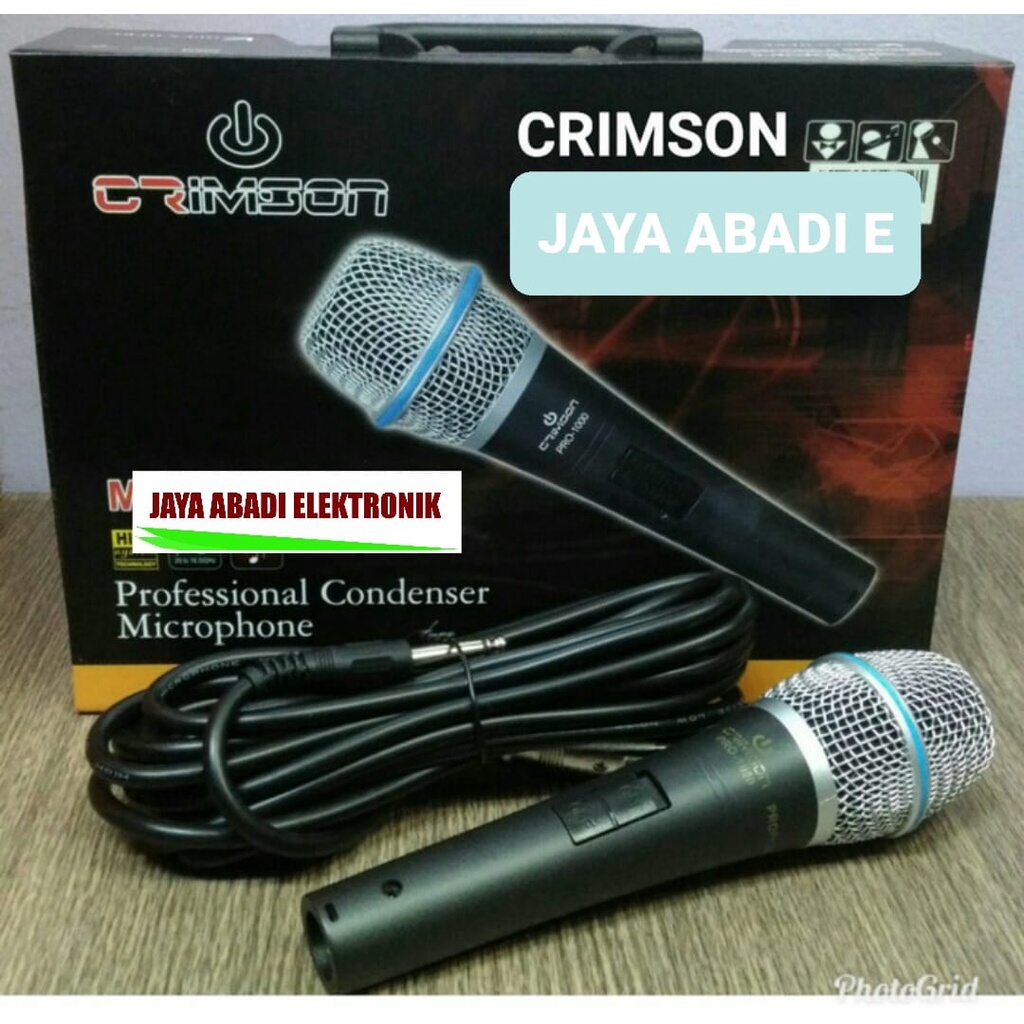 G583 ORIGINAL CRIMSON MIC KABEL CONDESOR BESI MICROPHONE MIK CABLE VOKAL CONDENSER MIKROPHONE VOCAL KARAOKE AUDIO MUSIK MUSIC SOUND DJ PANGGUNG STUDIO PIDATO CERAMAH ACARA MEETING KAMERA SUPER CARDIOID DYNAMIC PROFESIONAL PRO MICROPHONES LEGENDARY PERFORM