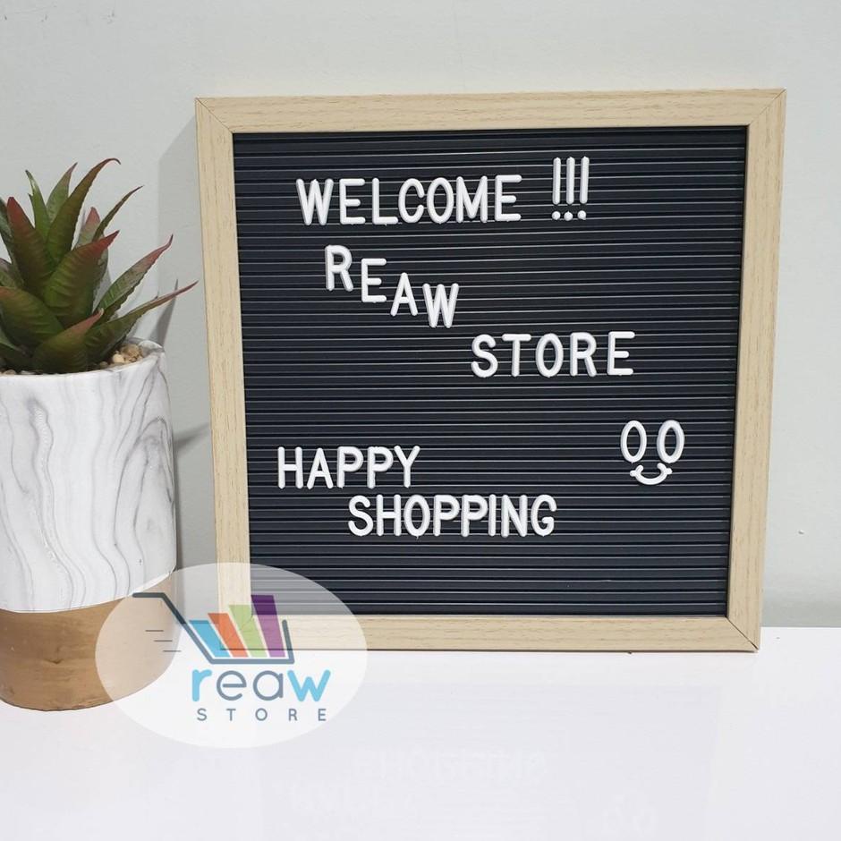 

[PRODUK 9HIPS] Papan Huruf / DIY Changeable Letter Board Dekorasi Rumah Baby Cafe MSC