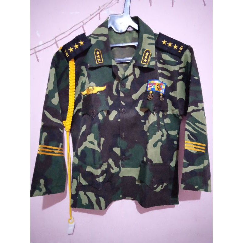 PRELOVED Baju / Kostum Profesi Tentara Anak / Baju Loreng TNI Anak