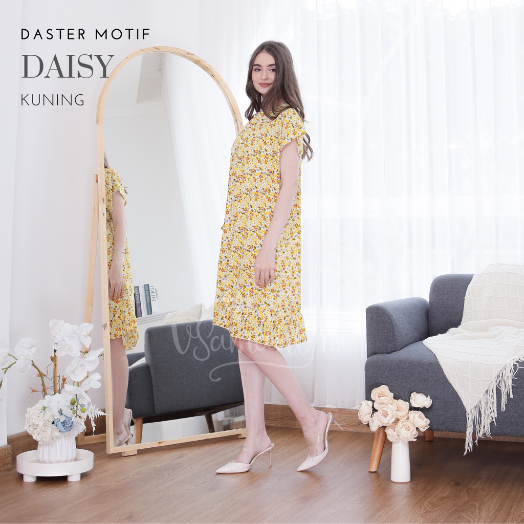 Daster Viral Ruffle Rayon Motif II