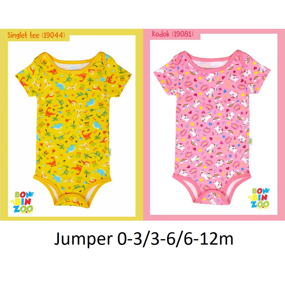 Jumper / Bodysuit Pendek Bonbinzoo SNI Newborn cherrybabykidsshop