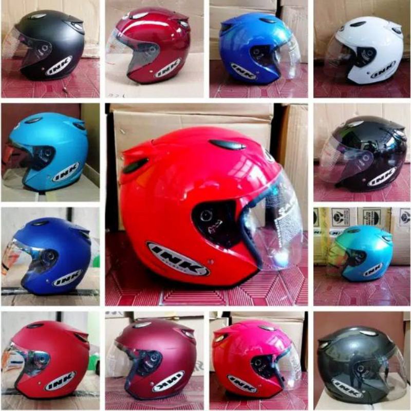 Helm Helem Half face Ink Dynamic Pria Cowok Cewek Wanita Sni Honda Murah Centro Ori Original Murah H
