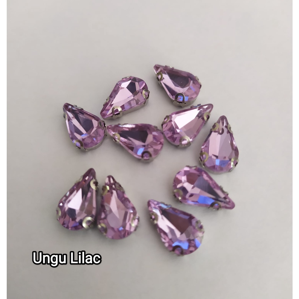 DIAMOND CANGKANG / Permata Cangkang Tetes 6x10 Grade A Kaca, 100 pcs