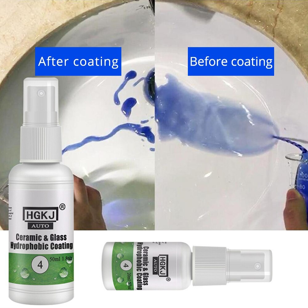 Hydrophobic Nano Spray Ceramic Glass Coating Waterproof Liquid 50ml - 7RHX2JXX HGKJ-4