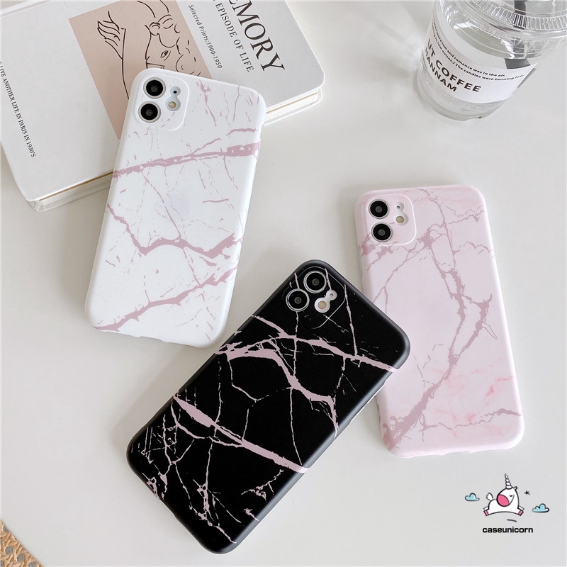 Soft Case Bahan Silikon Motif Marble Untuk Iphone 11 12 8 7 6 6s Plus 11 12 pro Max 12 mini Xr X Xs Max Se 2020