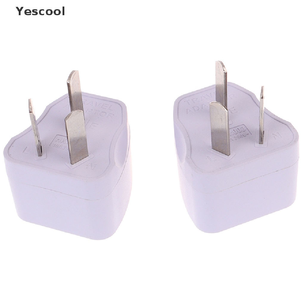 Yescool Adapter Power Plug USA EURO Asia Ke AU 3 Pin Universal Untuk Travel