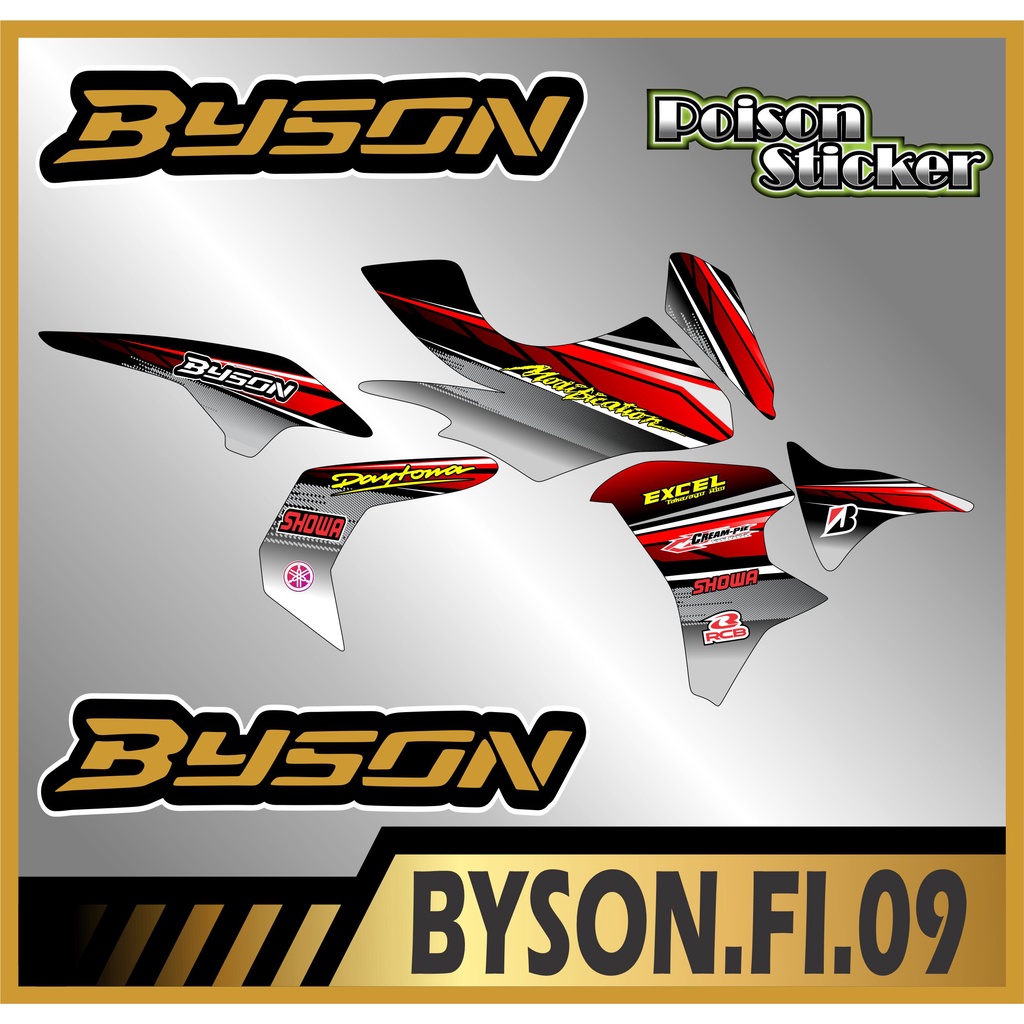 STRIPING STICKER BYSON FI STIKER BYSON FI NEW STICKER LIS LIST BYSON FI CODE 09