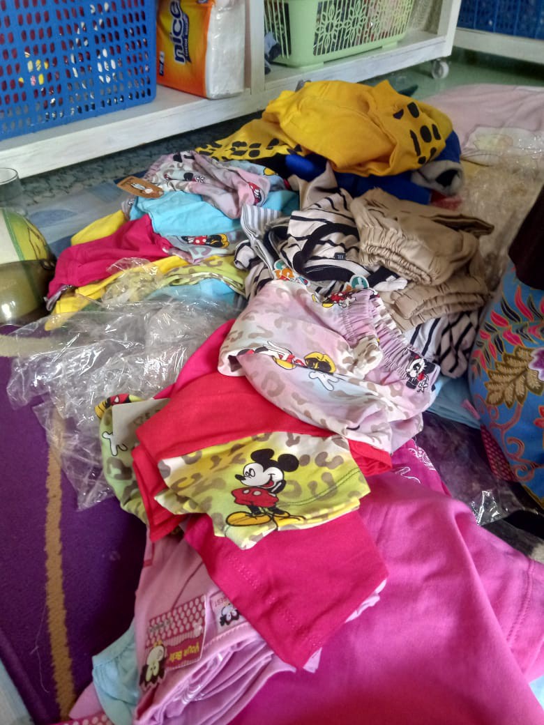 Gamis Daster Tiedie Jumbo Pelangi Muslimah Lengan Panjang Busui Motif Batik Kekinian Berkwalitas