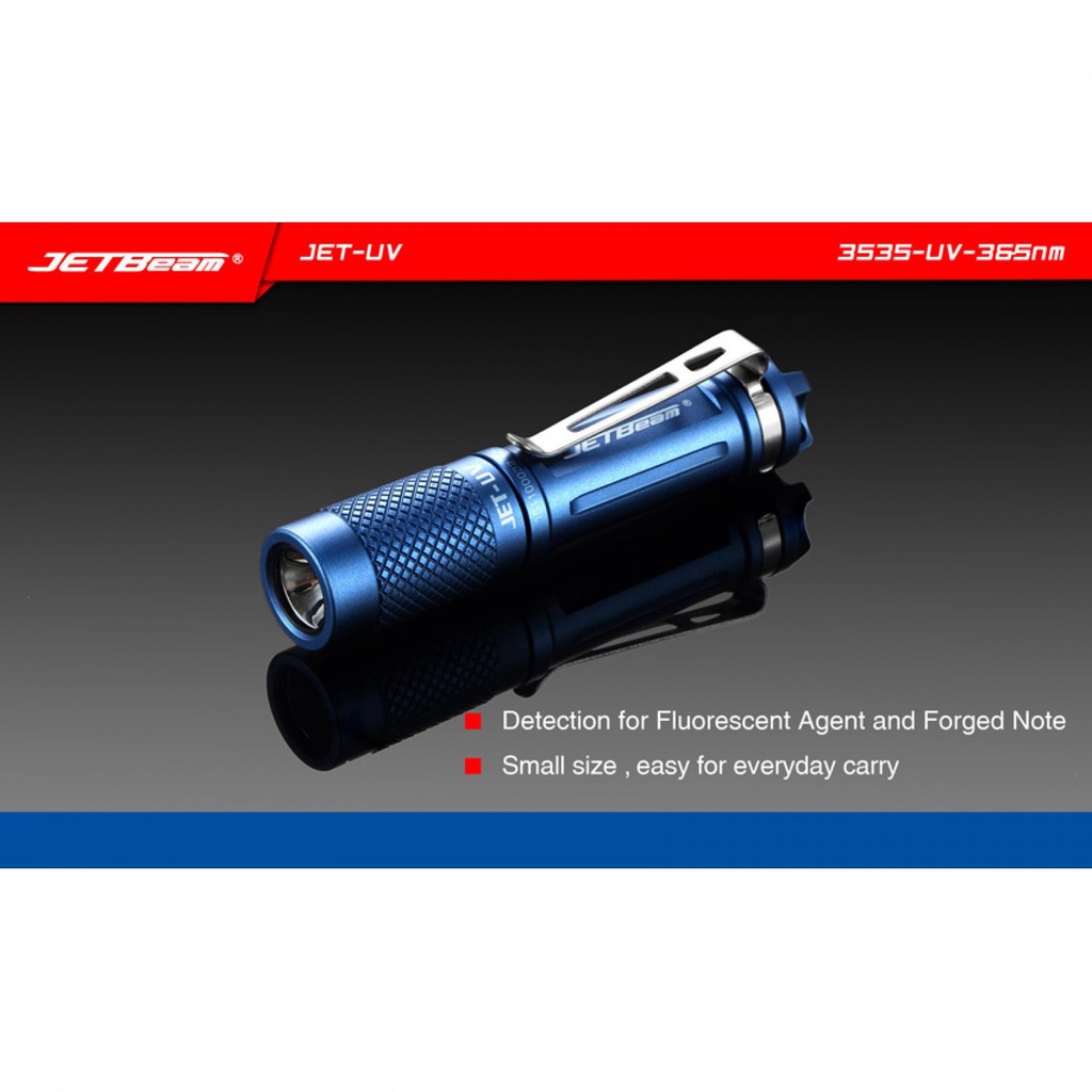 IDN TOOLS - JETBeam Jet-UV Senter LED Ultraviolet 3535-UV-365nm