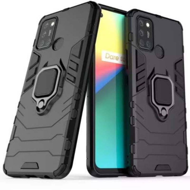 MANDIRI CASE REALME 7i C17 HARDCASE IRON ARMOR I RING CASING SHOCKPROOF CASE TRANSFORMER STANDING 36