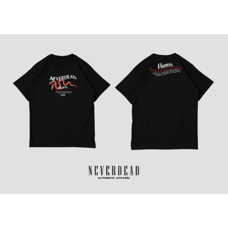 (COD) kaos ori NEVERDEAD Brand lokal original