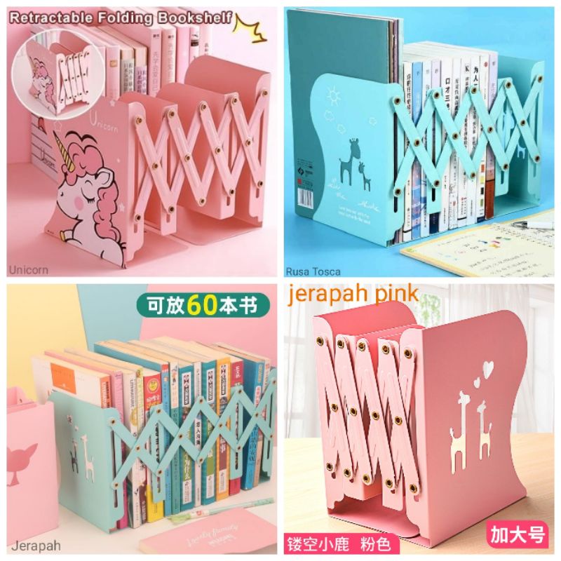 

Sandaran Buku Book End | Book Holder | Pembatas Buku