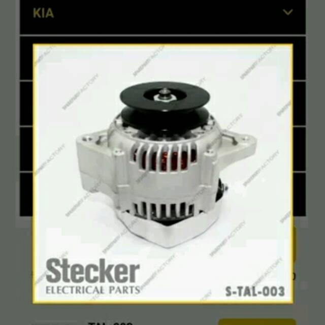 Dinamo amper alternator toyota kijang 7k kapsul ic stecker