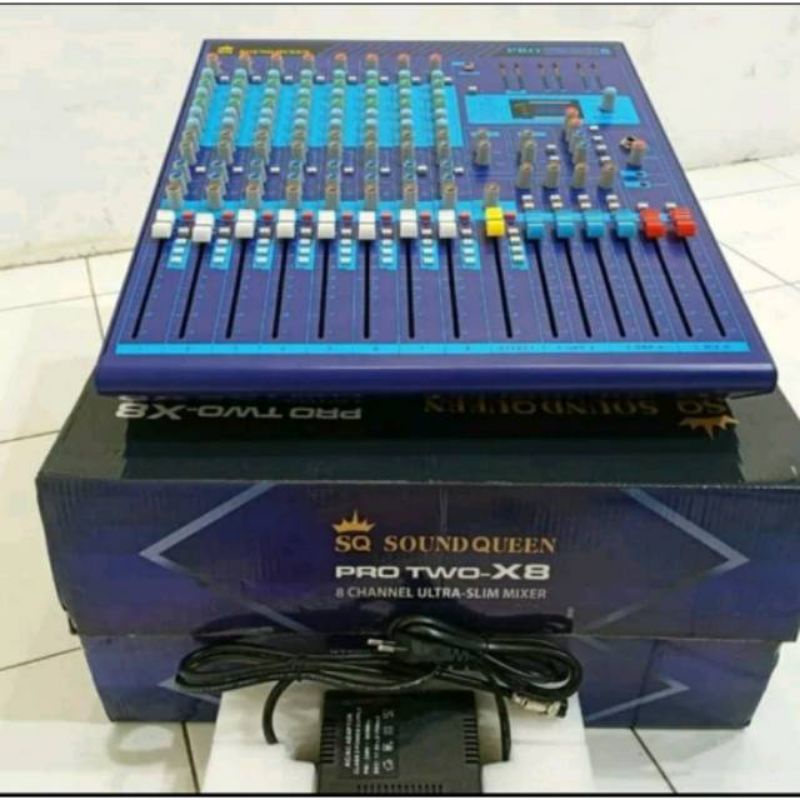 Mixer Audio 8 Channel Soundqueen Pro Two X8 Series Original Pro Two X Series Pro Two 8 Series TERBAI