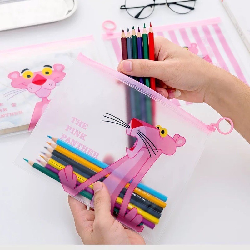 kotak pensil unicorn pink panther lucu-2