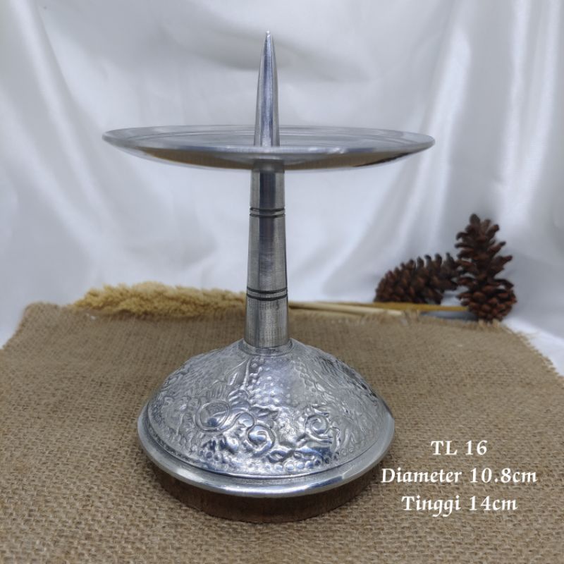 Tempat lilin Pegangan Lilin logam silver TL 14 TL 15 TL 16