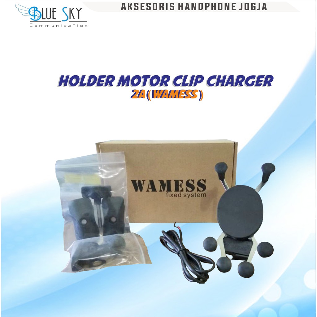 HOLDER MOTOR CLIP CHARGER 2A (WAMES)