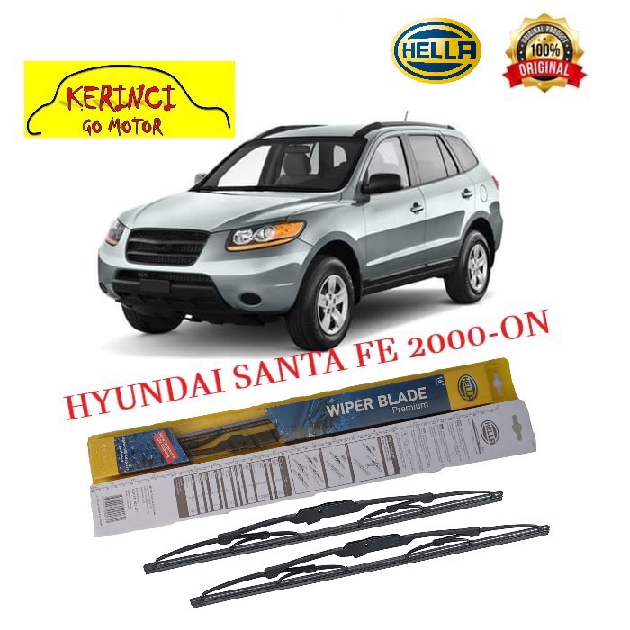 WIPER HYUNDAI SANTA FE 2000-ON HELLA PREMIUM 22&quot; &amp; 19&quot; SEPASANG