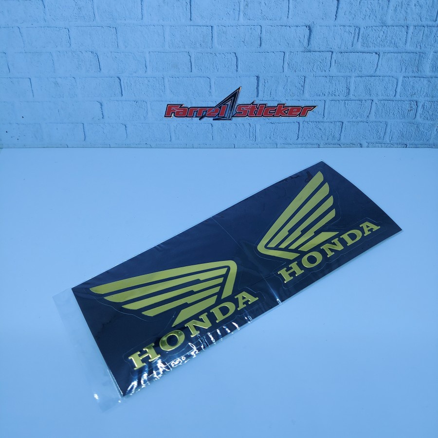 stiker Honda sticker emblem Sayap Embos